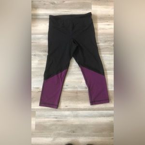 SOMA Sport Leggings, Blocked Crop W/mesh